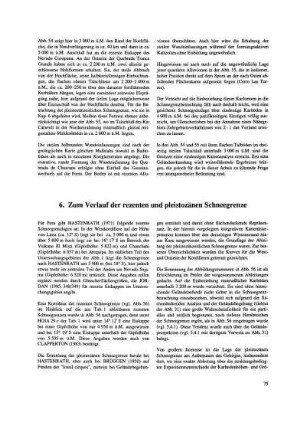6. Zum Verlauf der rezenten und pleistozänen Schneegrenze