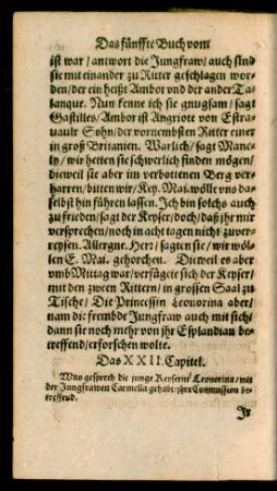 Das XXII. Capitel.
