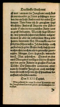 Das XXII. Capitel.