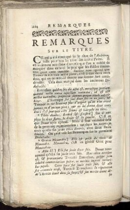 Remarques Sur Le Titre.
