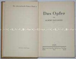 Autobiografischer Roman von Albert Daudistel