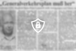 "Generalverkehrsplan muß her"