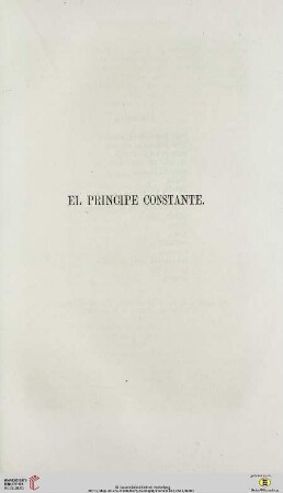 El principe constante