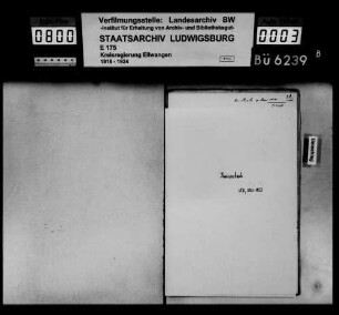 Zehntsachen, OA Welzheim