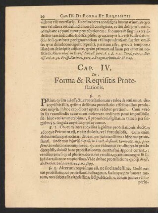 Cap. IV. De Forma & Requisitis Protestationis.