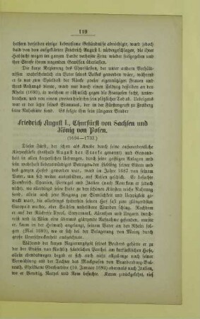 Friedrich August I., Churfürst von Sachsen und König von Polen