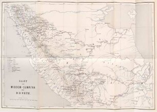 Kaart van Midden-Sumatra
