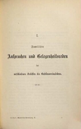 Materialien-Sammlung zum Gebrauche für die Präsides katholischer Gesellen- und Arbeiter-Vereine : umfassend familiäre Ansprachen, Gelegenheitsreden, populäre Vorträge und Festgedichte für besondere Anlässe des Vereinslebens, 2