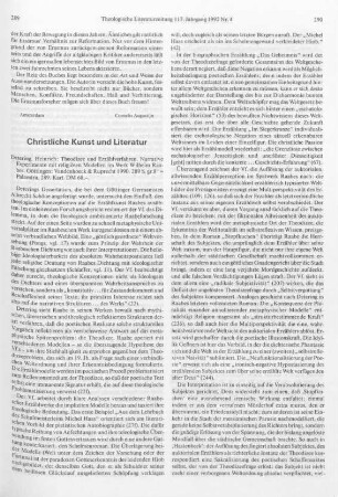 289-291 [Rezension] Detering, Heinrich, Theodizee und Erzählverfahren