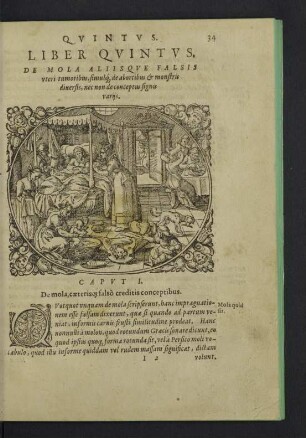 Liber quintus. De mola aliisque falsis uteri tumoribus ...