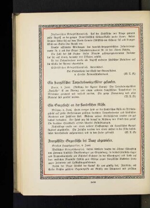 Ein französischer Torpedobootszerstörer gesunken.