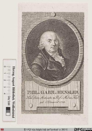 Bildnis Philipp Gabriel Hensler