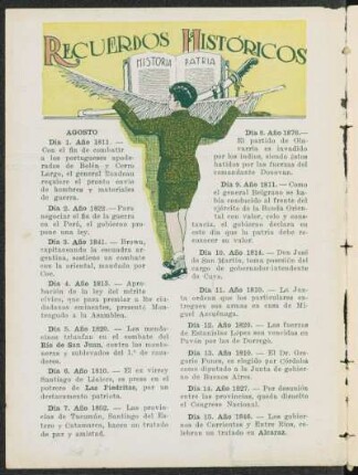 Recuerdos históricos AGOSTO