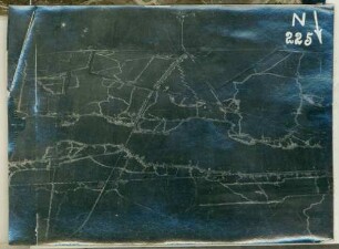 Foto der Stellungen H. 1-4 südlich von Nogent-l'Abbesse (Luftbild)