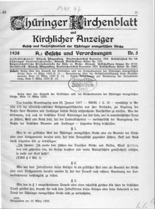 Nr. 5 : 16. März 1938