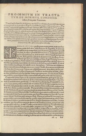 Prooemium In Tractatum De Moribus, Conditionibus, & nequitia Turcorum.