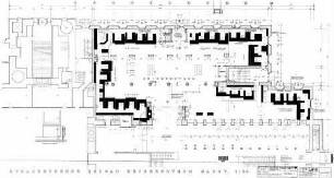 Stuttgart Hbf: Empfangsgebäude Reisezentrum Straßenebene Heizungsplan