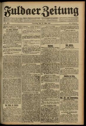 Ausgabe vom Dienstag, den 15. Mai 1917.
