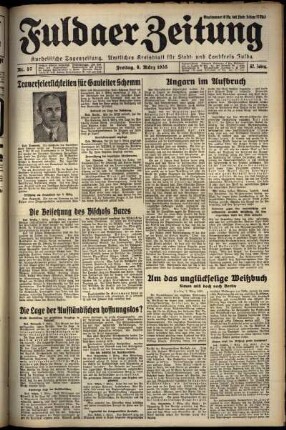 Erste Ausgabe vom Freitag, den 08. März 1935.