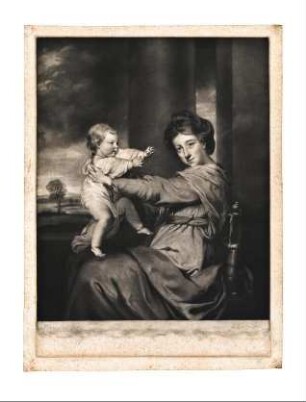 Caroline Spencer, Duchess of Marlborough mit ihrer Tochter Lady Caroline Spencer