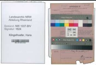 Entnazifizierung Hans Klingelhoefer , geb. 08.02.1900 (Studiendirektor)