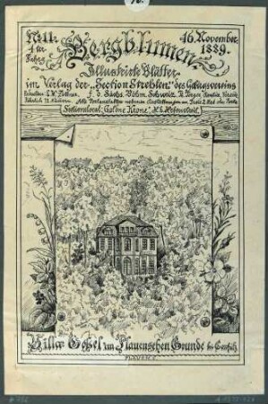 Die Villa Cosel im Plauenschen Grund bei Dresden