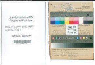 Entnazifizierung Wilhelm Boland , geb. 13.12.1885 (Landwirt)