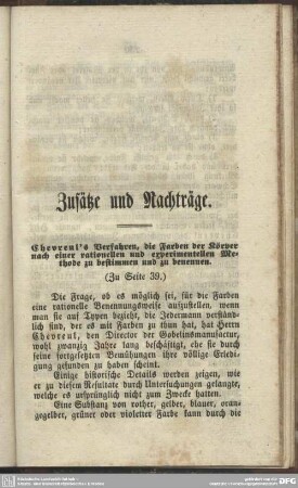 Zusätze und Nachträge