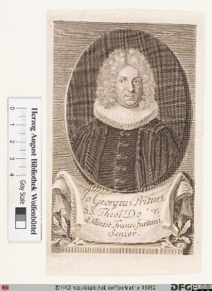 Bildnis Johann Georg Pritius (eig. Priz)