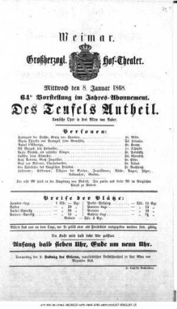 Des Teufels Antheil