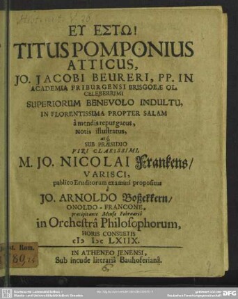 Titus Pomponius Atticus