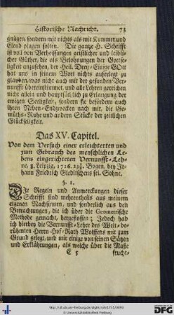 Cap. XV - XVI.