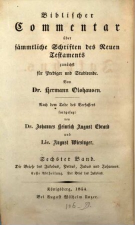 Der Brief des Jakobus