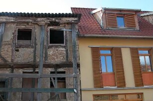 Quedlinburg - Bauruine im Stadtzentrum (Neuendorf) : Bauruine in Quedlinburg, aufgenommen ca. 2004