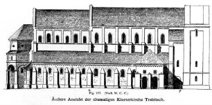 ehemalige Klosterkirche Sankt Prokop in Trebitsch, Aufriss, Nordseite
