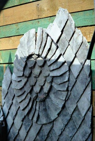Schieferdeckerarbeit: Rosette