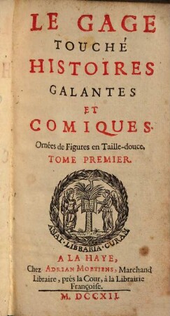 Le Gage Touché Histoires Galantes Et Comiques