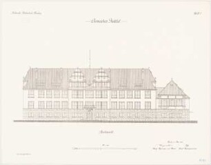Chemisches Institut der Technischen Hochschule Breslau: Nordansicht 1:100