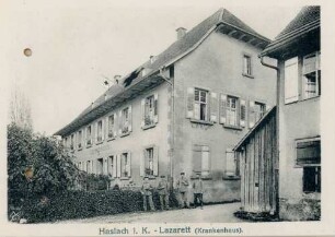Foto der Abteilung "Krankenhaus" des Vereinslazaretts in Haslach (Druck)