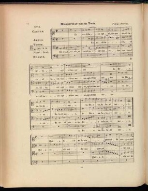 VI. Magnificat Primi Toni a 4 voc.