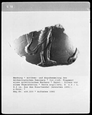 Fragmente eines arretinisches Gefäßes (Terra Sigillata)