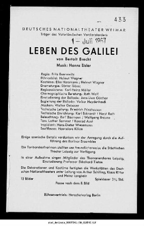 Leben des Galilei