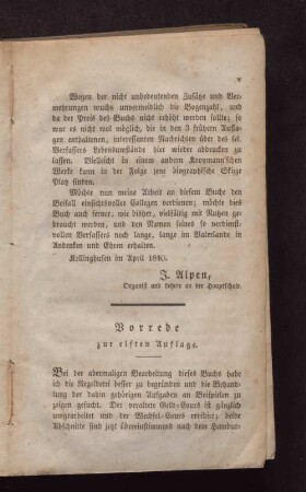 Vorrede zur elften Auflage.