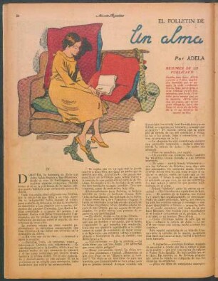 Un alma Libre : El folletín de "Mundo Argentino"