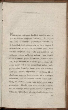 De Numerorum Quos Arabicos Vocant Vera Origine Pythagorica