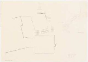 Garten Leinweber, Ebenhausen: Treppe am Haus: Grundriss 1:100, Varianten