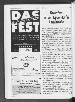 Stadtfest in der Eppendorfer Landstraße