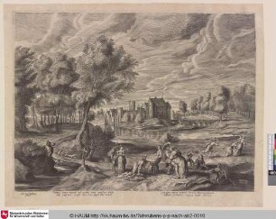 [Landschaft mit Burg]