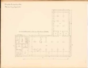 Landgestüt Jägerstall, Celle: Grundriss KG und obere Fundamente