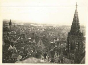 Ulm. Blick vom Münster, Stadtansicht